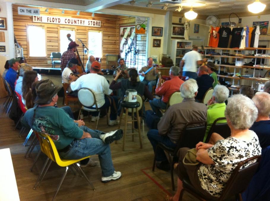 Sunday Jam Session at the Floyd Country Store