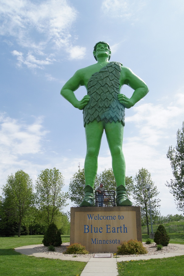 Green Giant Statue in Blue Earth, MN