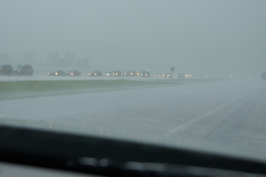 Hailstorm near Spearfish, South Dakota