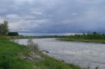 Evening Sky over the Oldman River in our campground