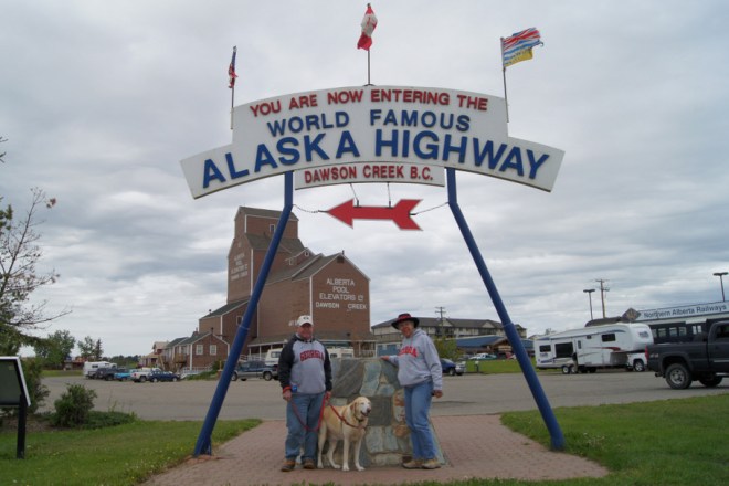 Mile Zero of the Alaska Highway! in Dawson Creek, BC