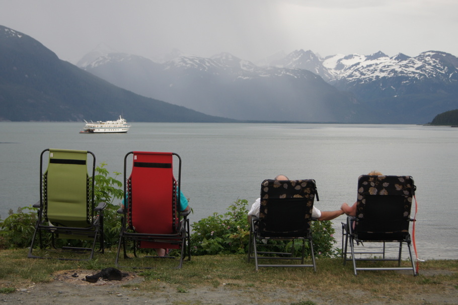 Watching for whales in Haines, Alaska