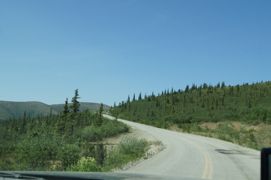A paved section! Top of the World Highway
