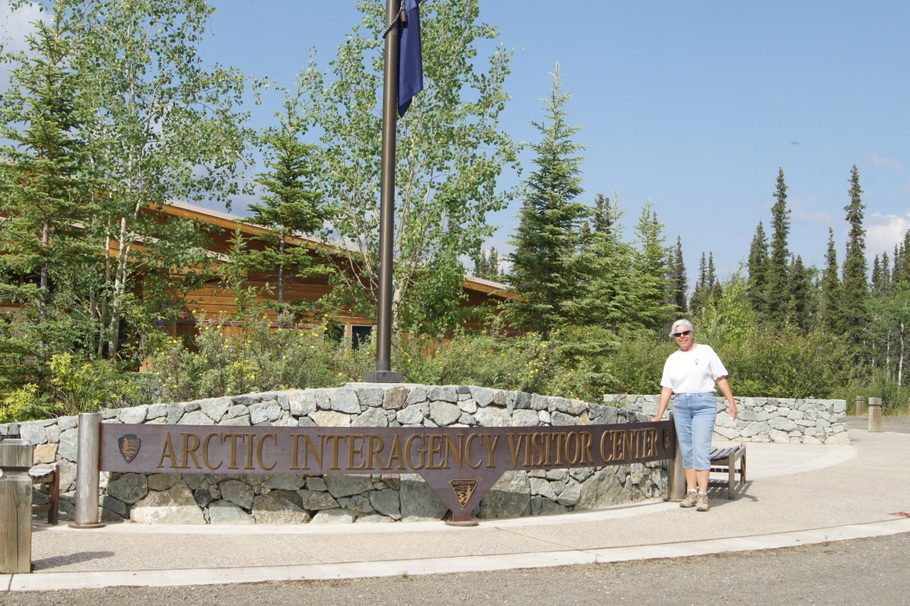 In Coldfoot at the visitor's center