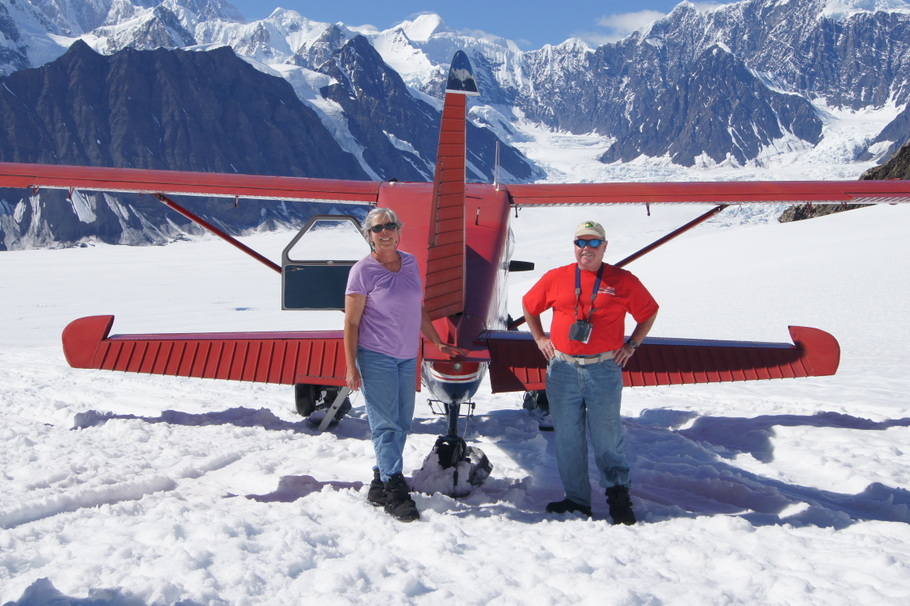 Loving every minute of our time on Ruth glacier