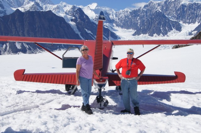 Loving every minute of our time on Ruth glacier