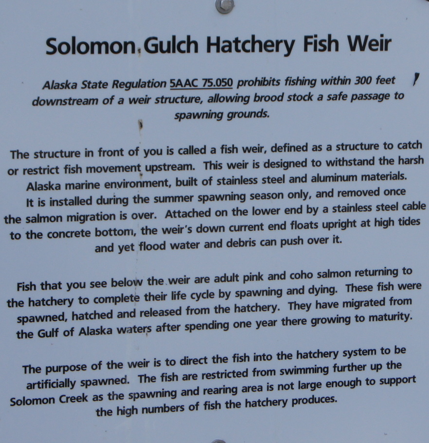 Solomon Gulch Hatchery Fish Weir