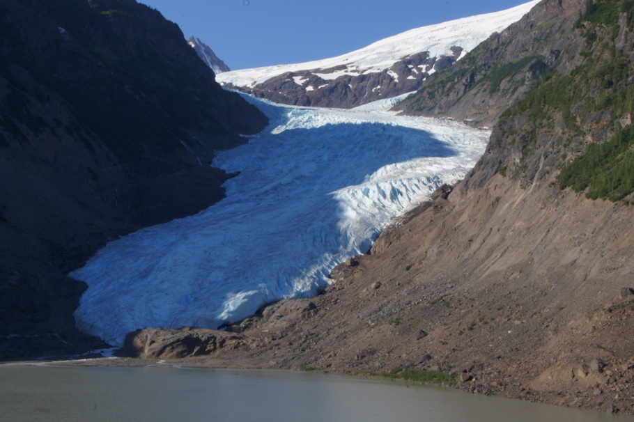 We stopped to look at Bear Glacier after we left Stewart