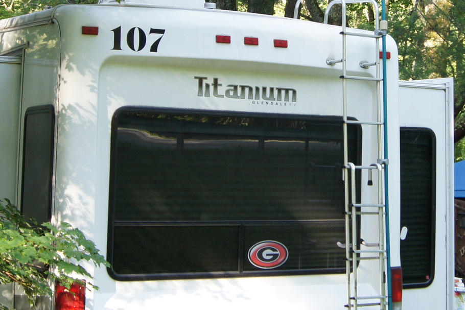 And a Georgia G on the back window of the Titanium