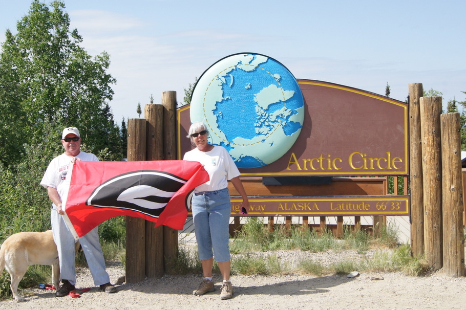 Wandering Dawgs at the Arctic Circle