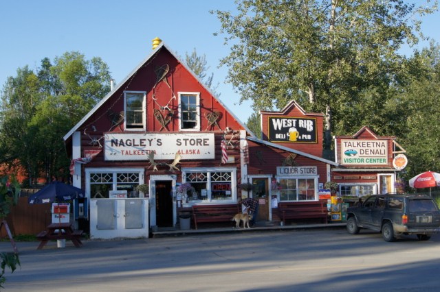 Stubbs lives at Nagley's Store in downtown Talkeetna, Alaska