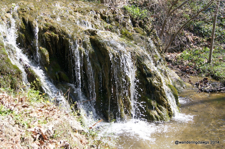 Small waterfall beside the trail at Natural Bridge, Virginia