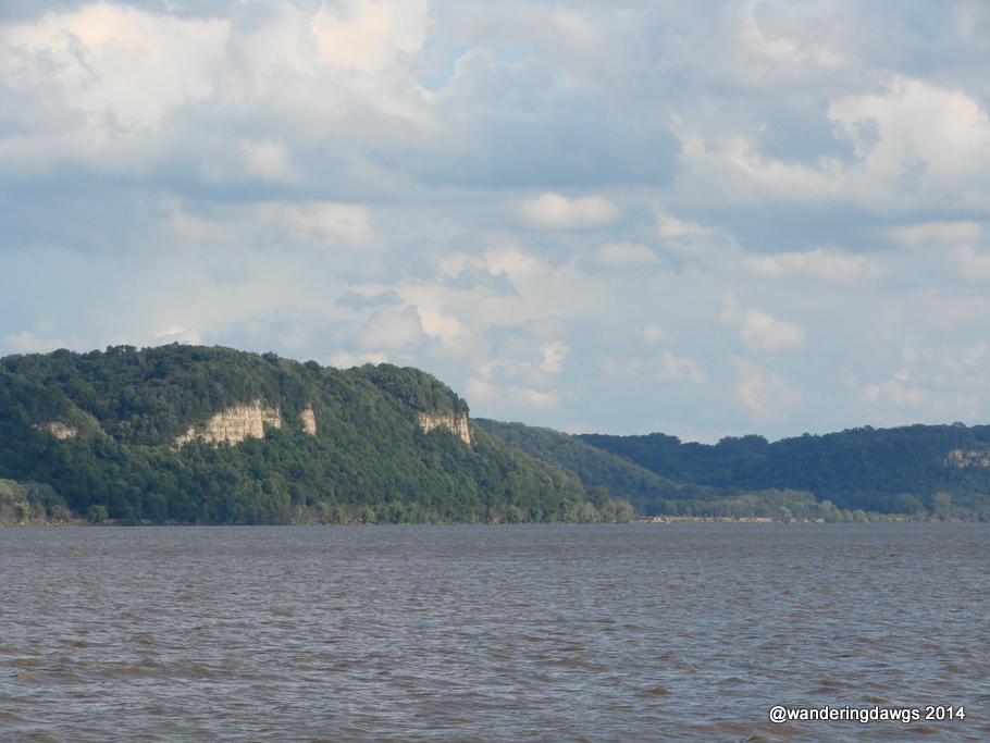 Potosi, Wisconsin side of the MIssissippi River looking toward Dubuque