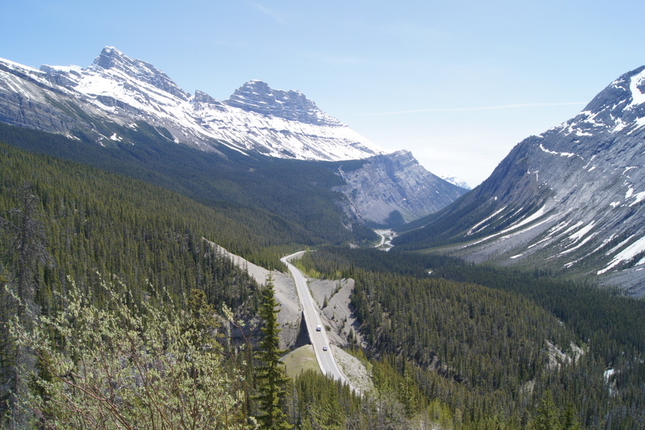 Bridal Veil Falls Overlook on Icefields Parkway, Alberta, Canada