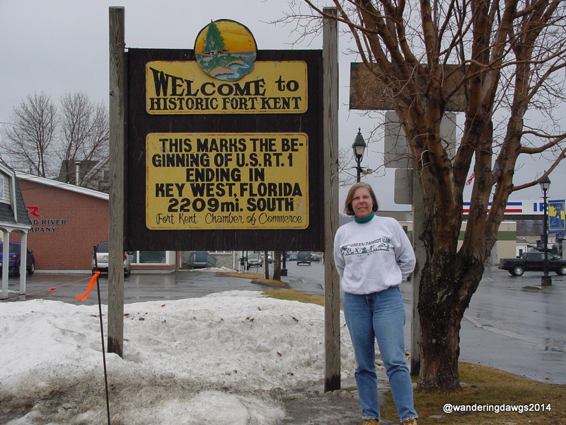 Start of U.S 1 in Fort Kent, Maine