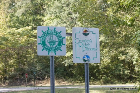 The Great River Road and Crowley's Ridge Parkway run together for a few miles