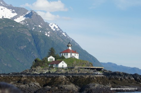 Eldred Rock Lighthouse in the Lynn Canal in Alaska