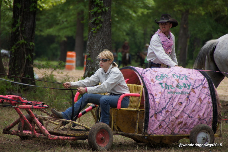 Getting ready to start the race