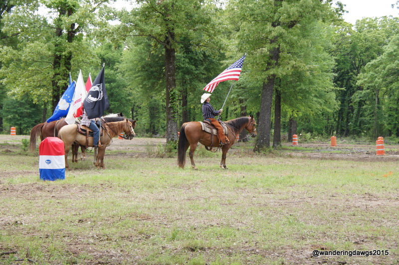 Showing of the Colors and the National Anthem to open the event