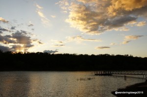 Sunset over Pat Mayes Lake