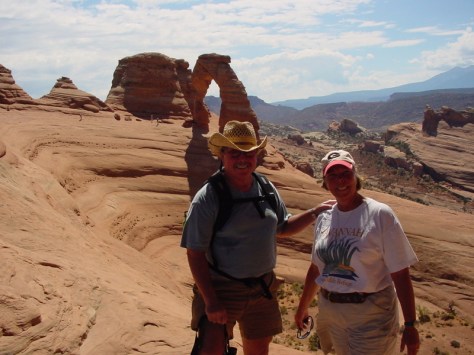 We hiked to Delicate Arch in Arches National Park, Utah