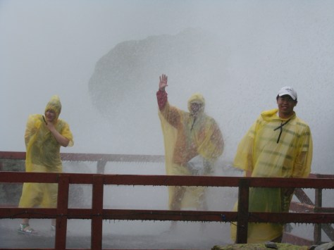 On the Hurricane Deck at Niagara Falls in New York