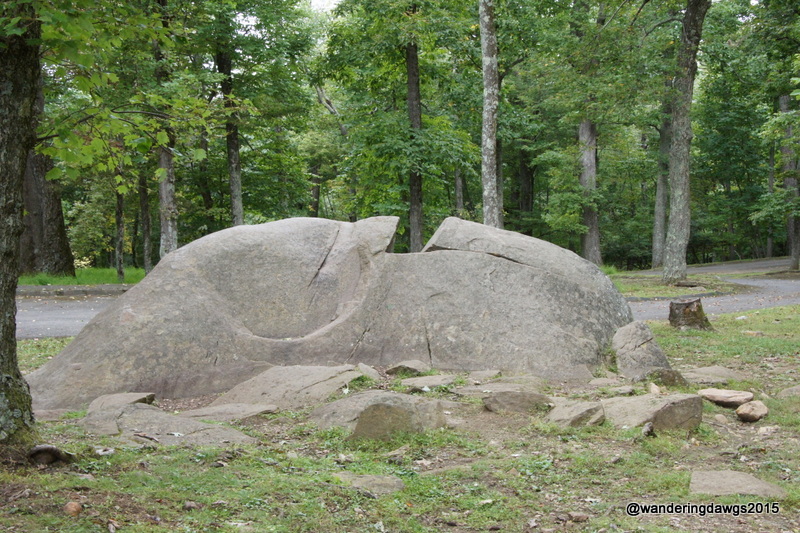 Rocky Knob picnic area on the Blue Ridge Parkway in Virginia