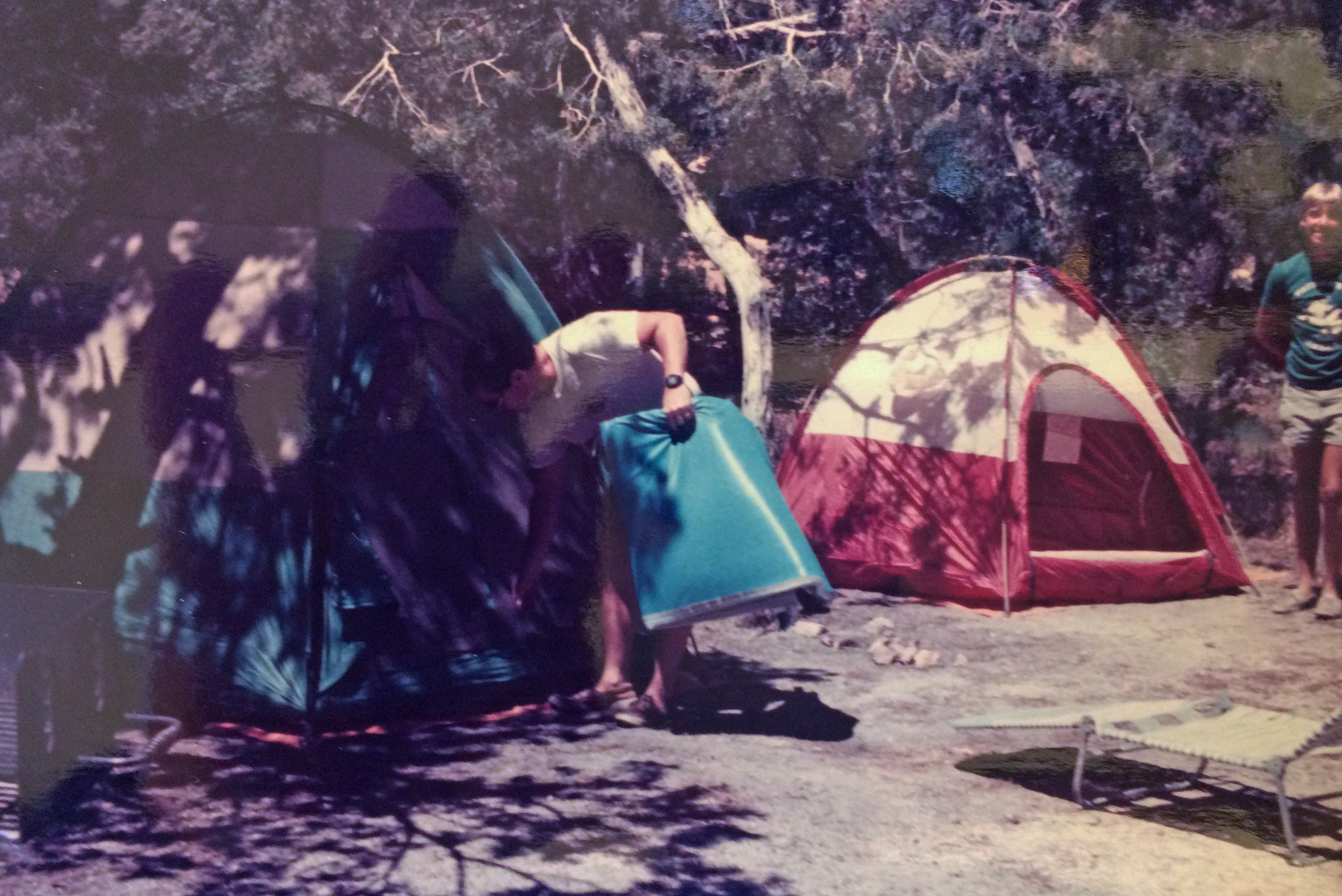 Our Campsite at the Grand Canyon South Rim in 1985