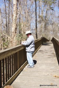 Henry checking the GPS