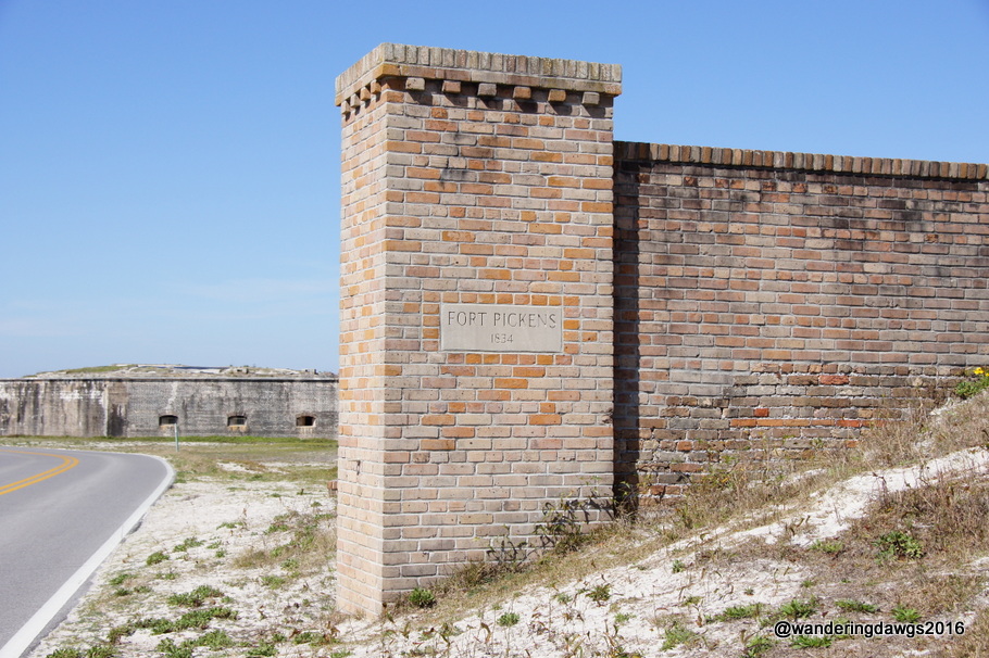 Entering Fort Pickens