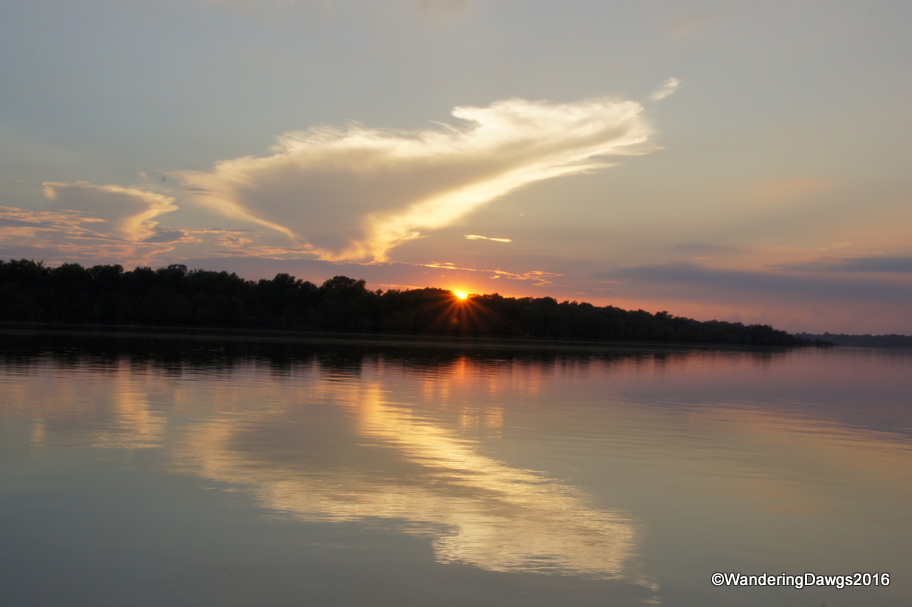 Sunset over Lake Chicot