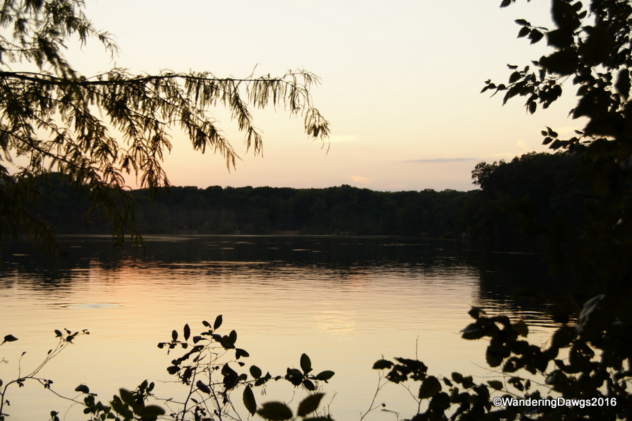 Sunset over Sardis Lake