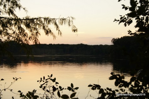 Sunset over Sardis Lake