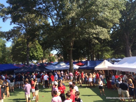 Tailgating Tents as far as the eye could see