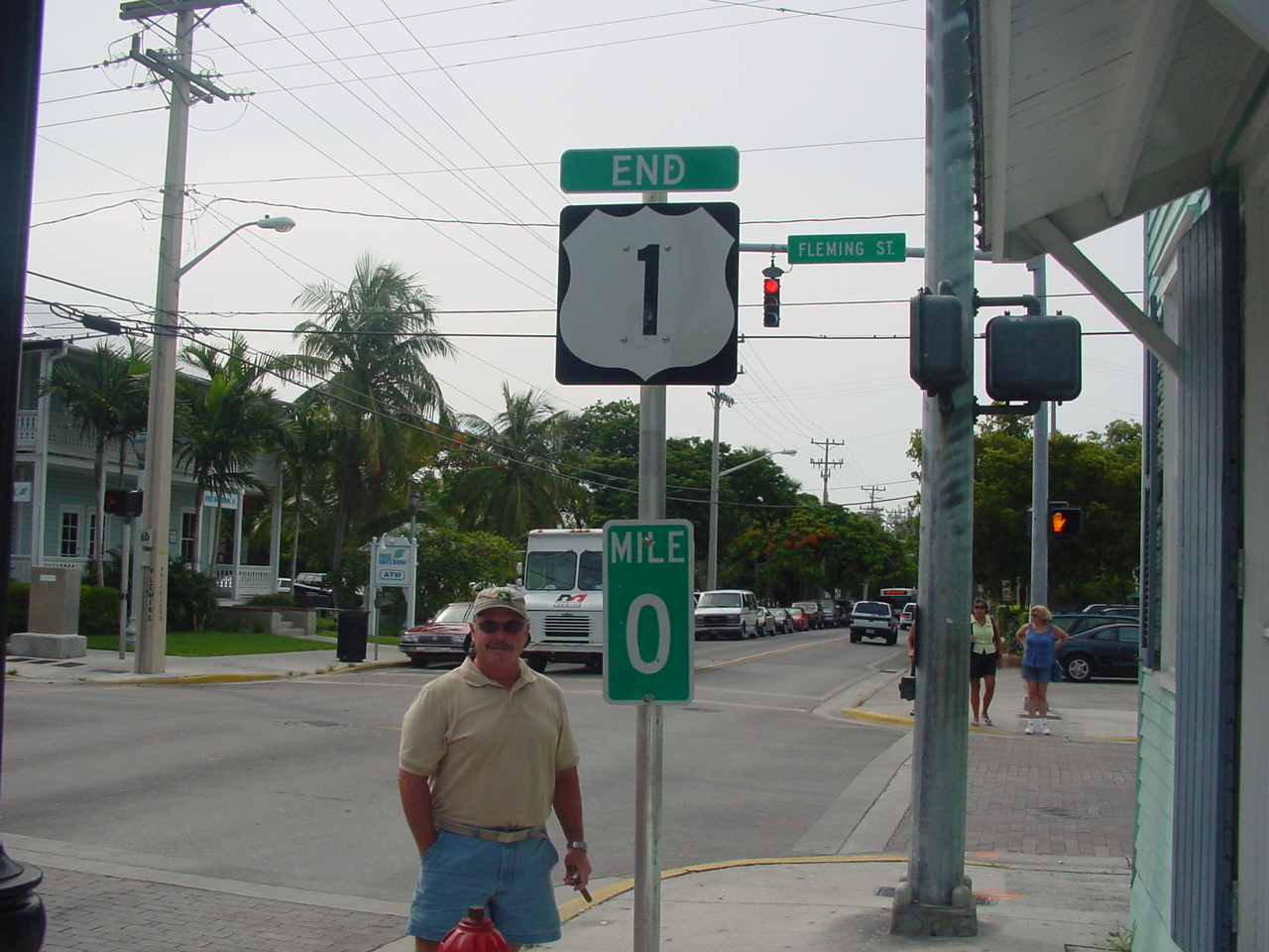 Mile Marker Zero of U. S. 1 in Key West
