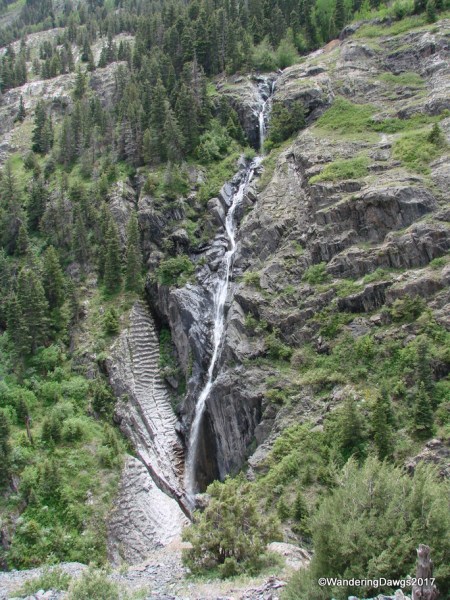 Waterfall beside the San Juan Skyway