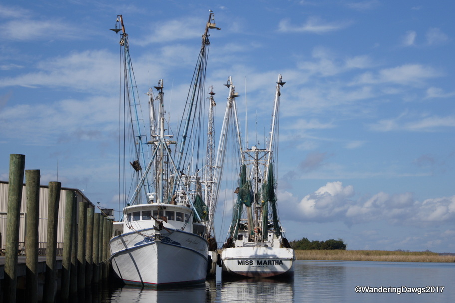 Shrimp boats on the Appalachacola Waterfront
