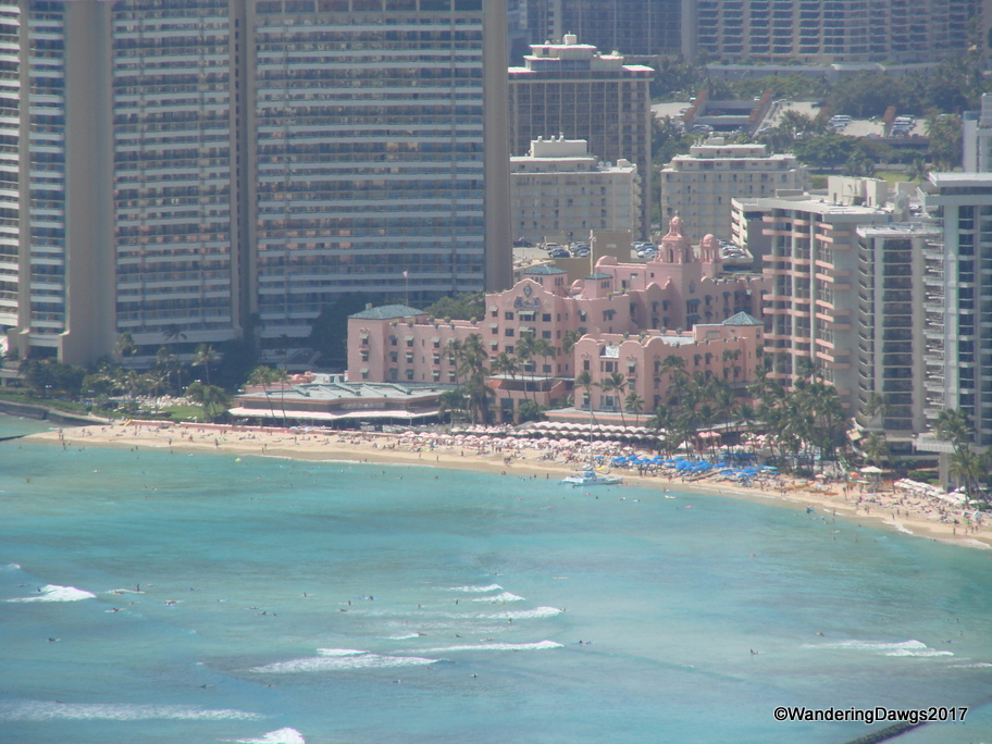 We hiked to the top of Diamond Head for this view of Waikiki