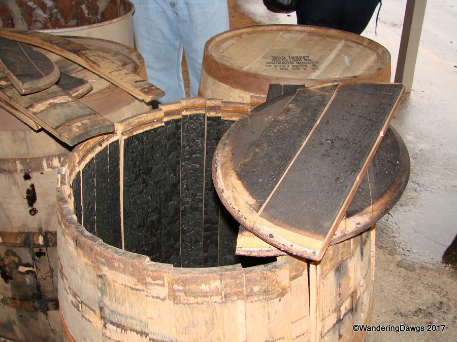Wild Turkey Bourbon is aged these barrels