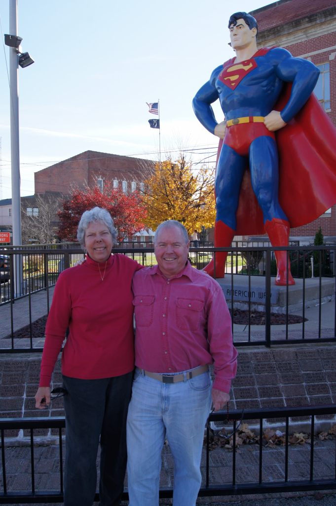 We visited Superman in Metropolis, Illinois
