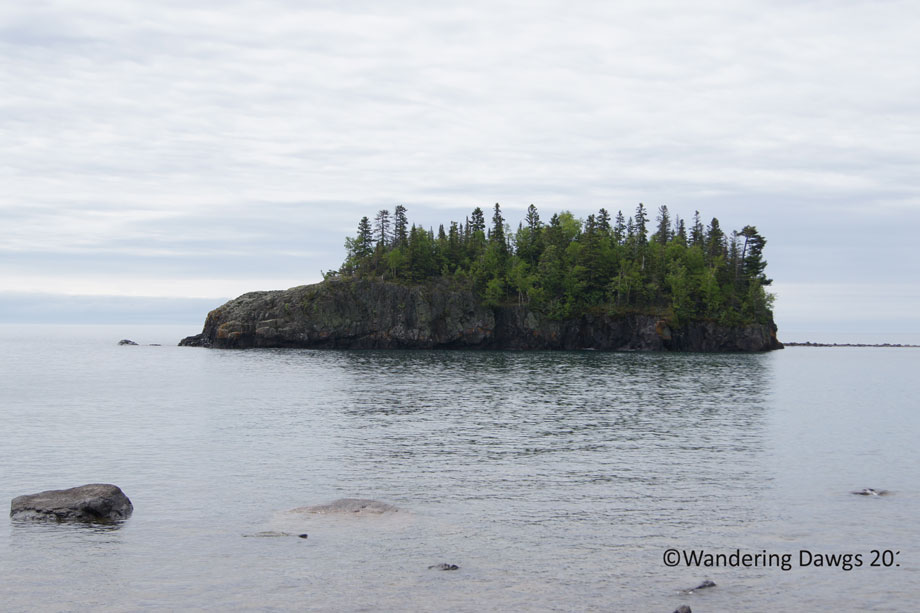 Island in Lake Superior on MInnesota's North Shore