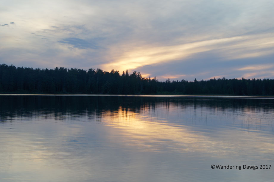 Sunset over Lake Itasca