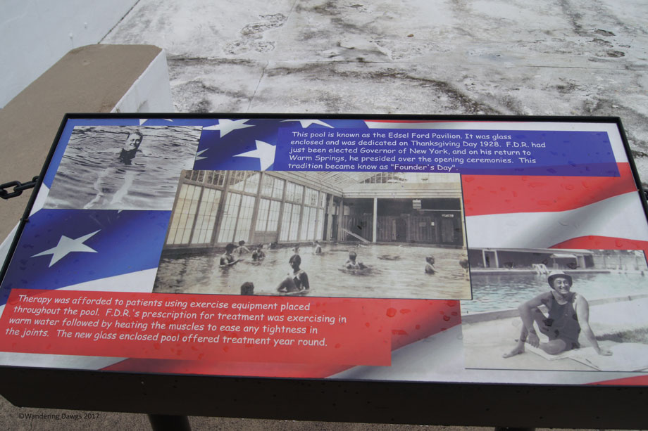 These pictures show what the pools were like when FDR used them