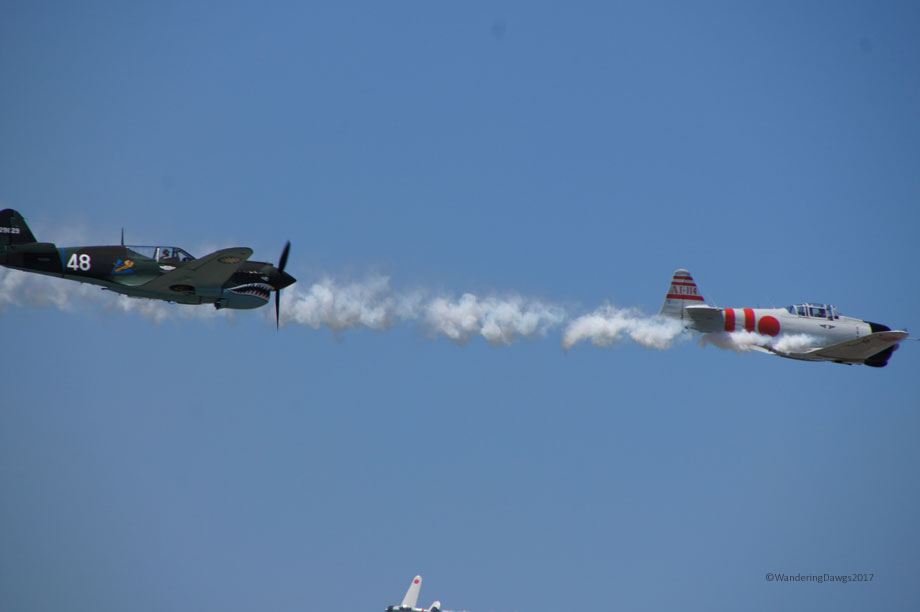 Re-enactment of bombing of Pearl Harbor at Maxwell Air Show
