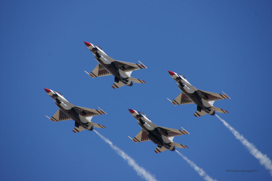 U.S.A.F. Thunderbirds at Maxwell Air Show