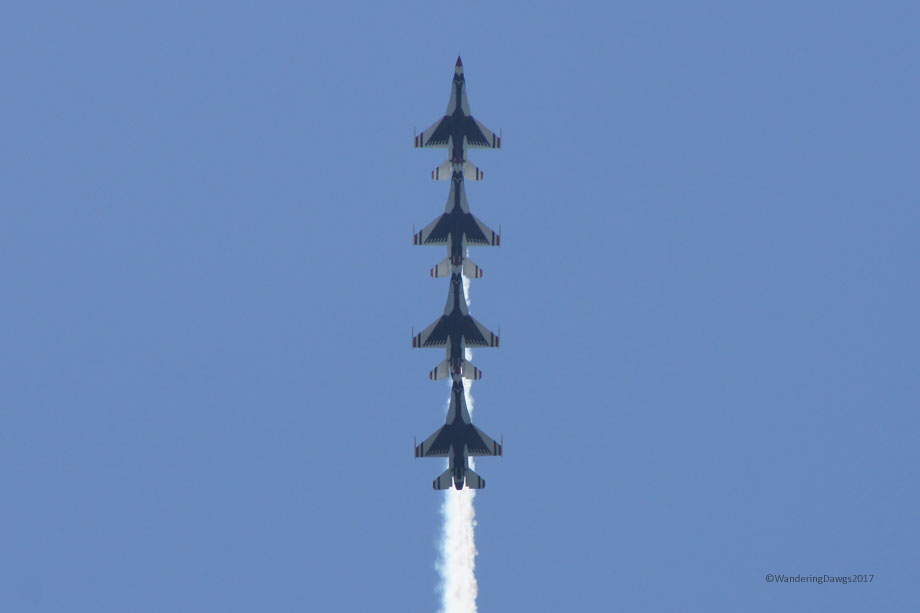 U.S.A.F. Thunderbirds at Maxwell Air Show